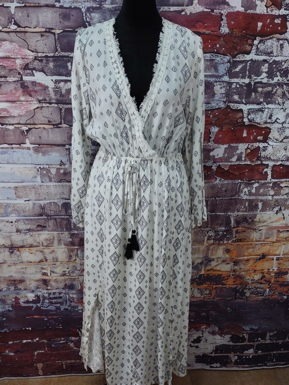 Moon River Woven Rayon Maxi Dress